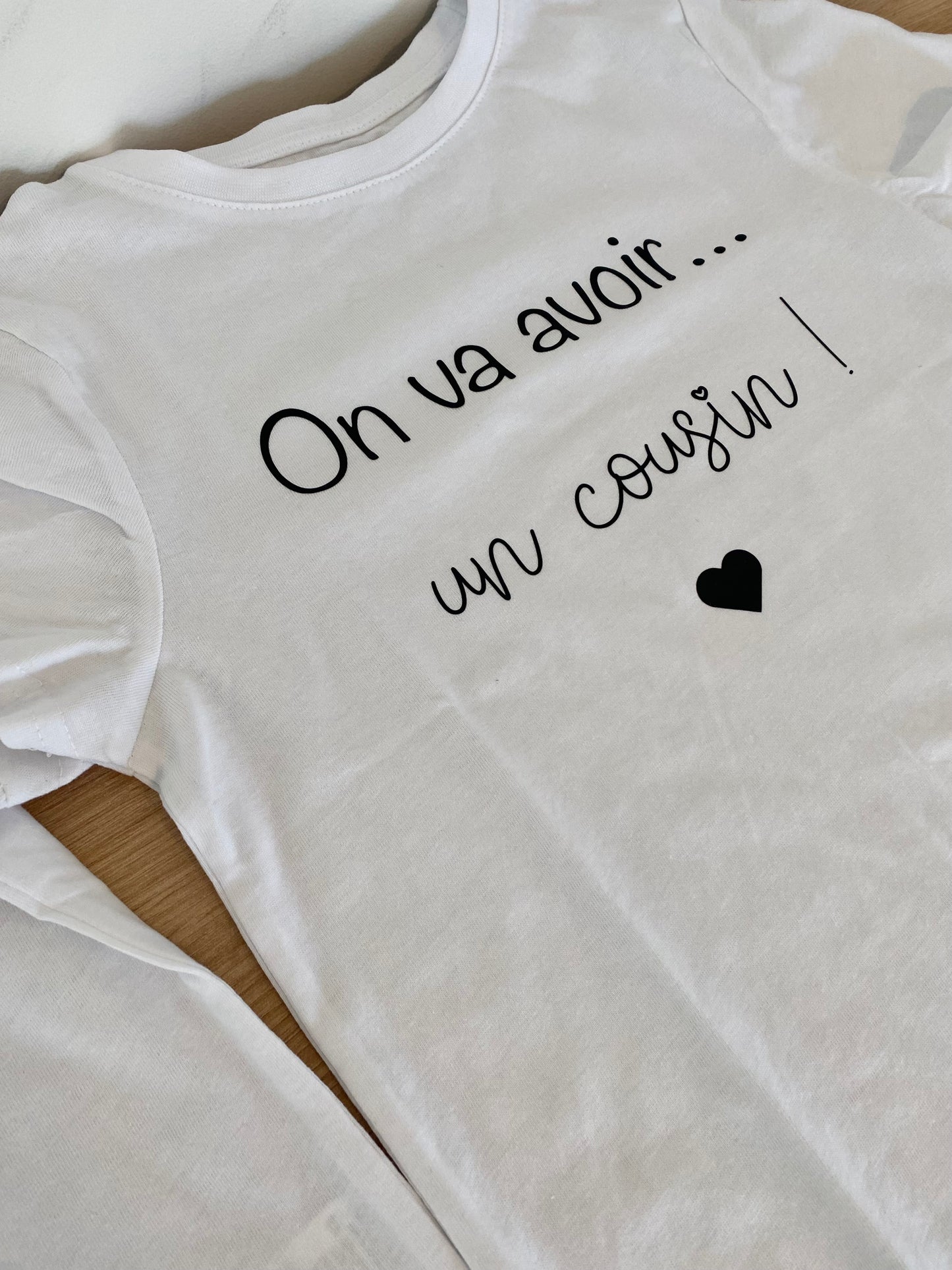 T-shirt personnalisable « annonce grossesse »