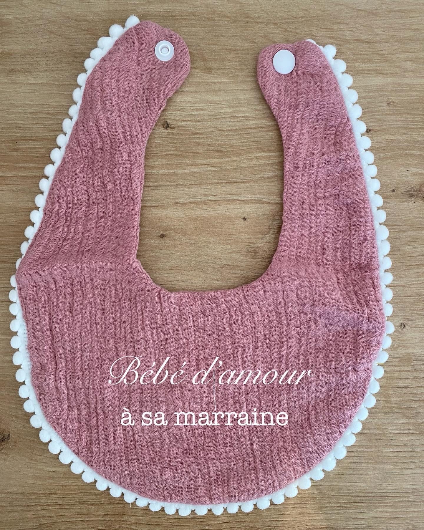 Bavoir gaze de coton personnalisé