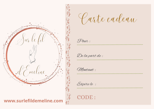 Bon cadeau « Sur le fil d’Emeline » 🌸